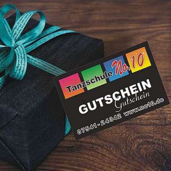 Geschenkgutscheine der Tanzschule No.10 Gutschein Geschenk