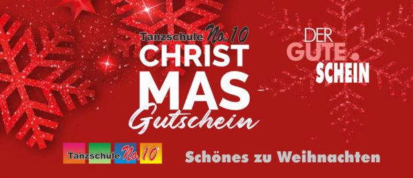 Gutschein Weihnachtsmotiv Tanzschule No.10