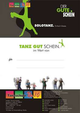 Solo Gutschein der Tanzschule No.10