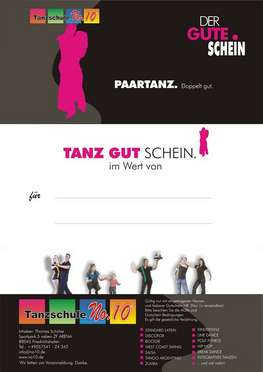 Paar Gutschein der Tanzschule No.10